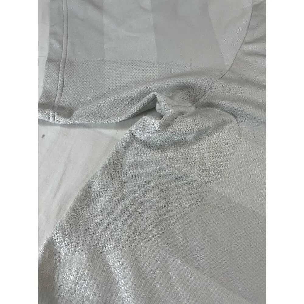 Adidas Thornblade Men's 2XL White Striped Henley Polo Golf South Carolina Club